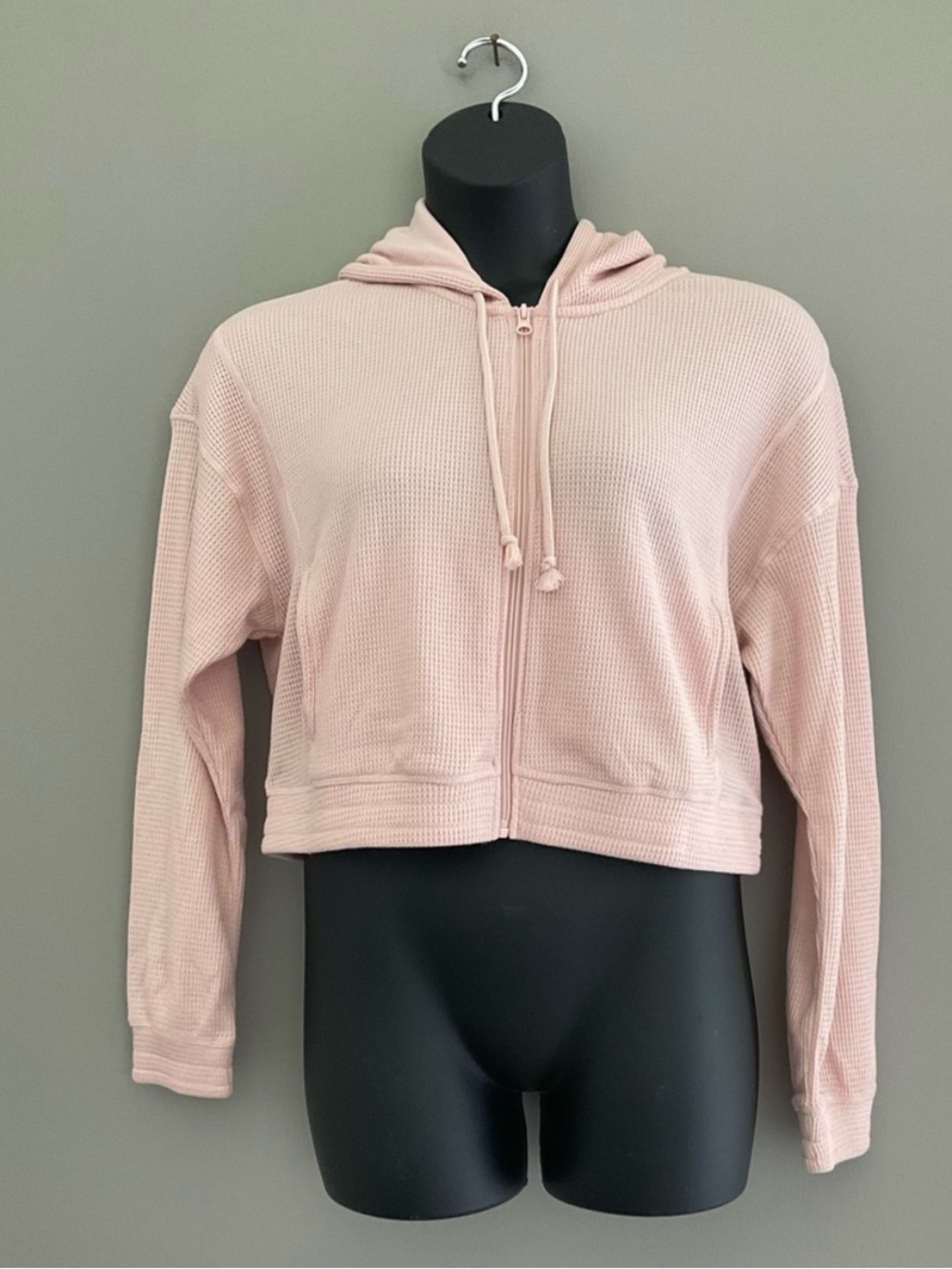 Yogalicious Light Pink Cropped Hoodie